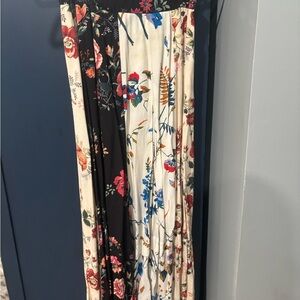 Maje Floral Black and Cream Skirt and matching top